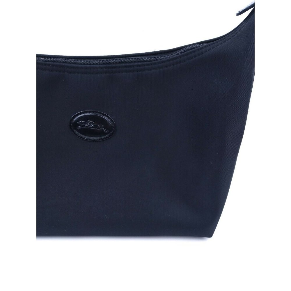 Longchamp Black Nylon Small Crescent Mini Hobo - Picture 2 of 12